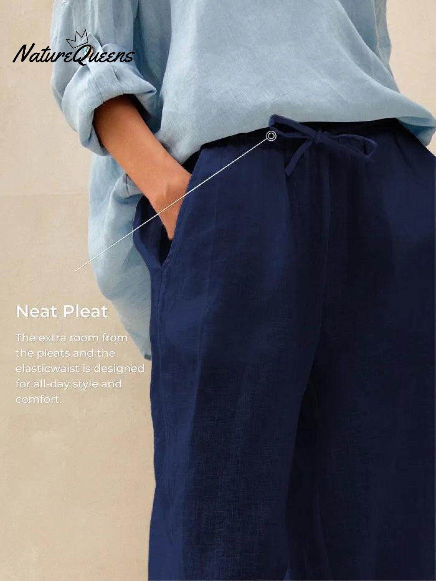 100% Linen Classic Pants LYON