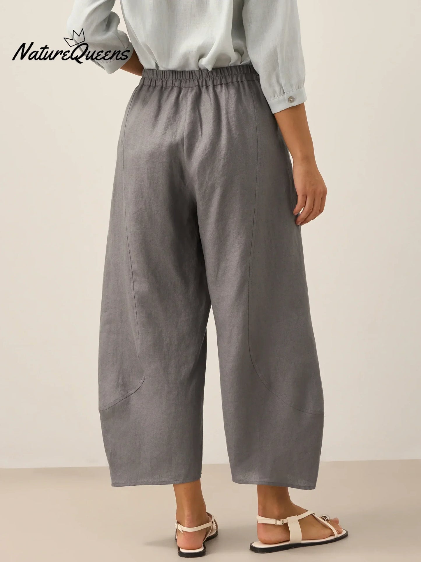 100% Linen Classic Ankle Pants ZOE
