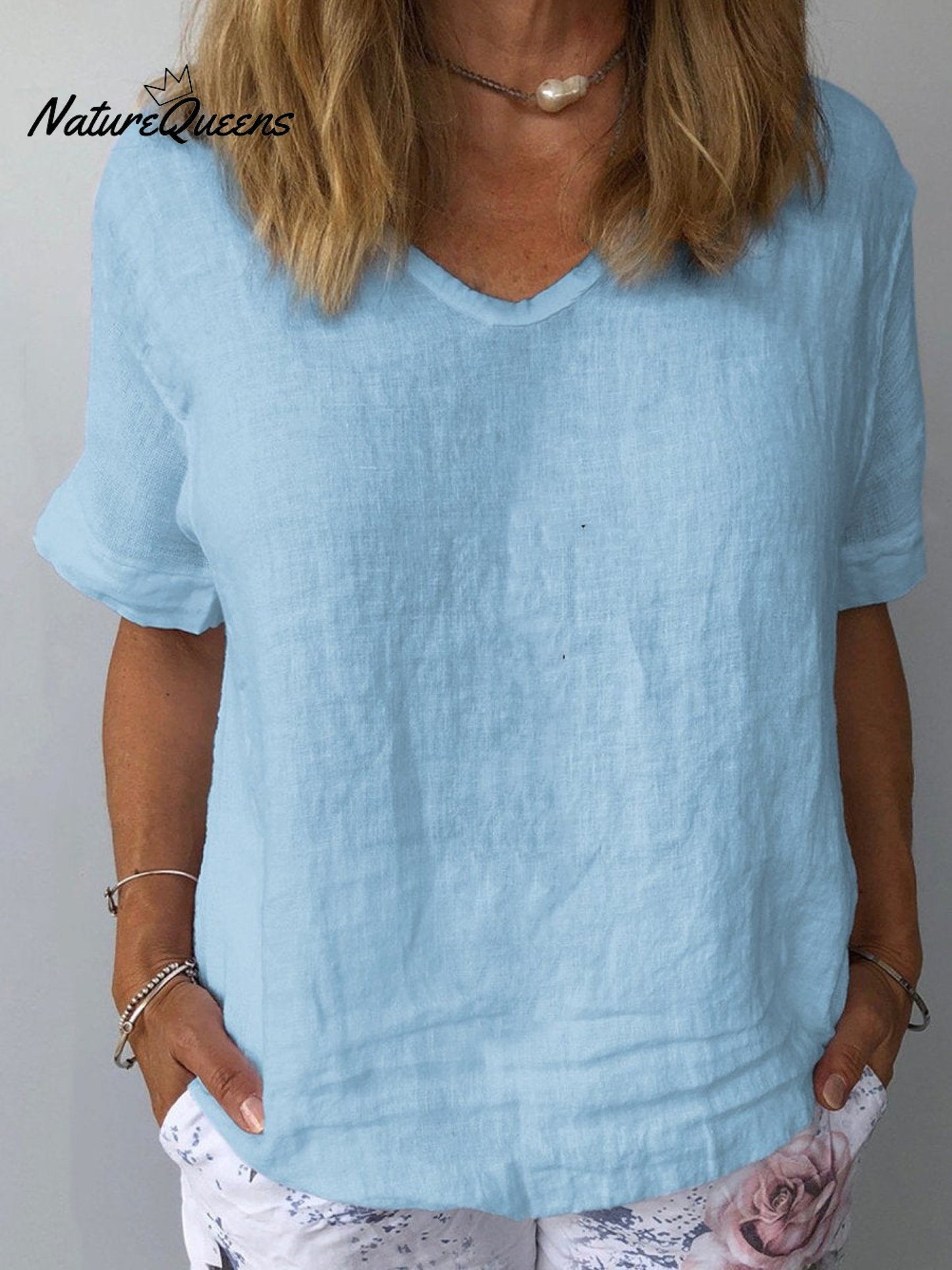 Women's Cotton & Linen  Casual Top