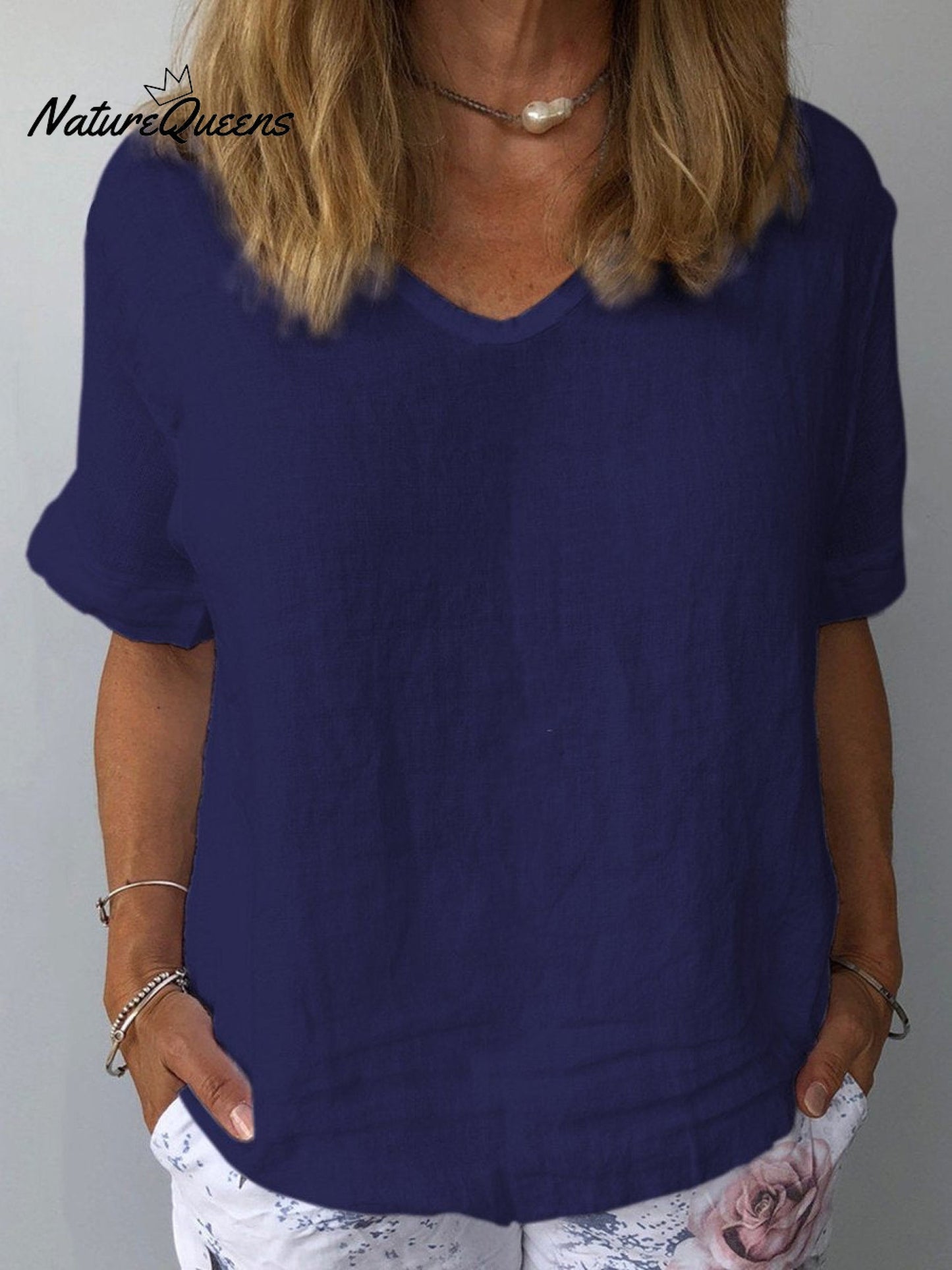 Women's Cotton & Linen  Casual Top
